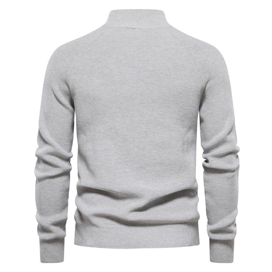 Men's Half-Zip Turtleneck Sweater