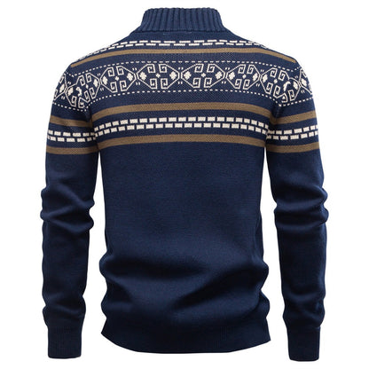 Men‘s Zip-up Knit Sweater