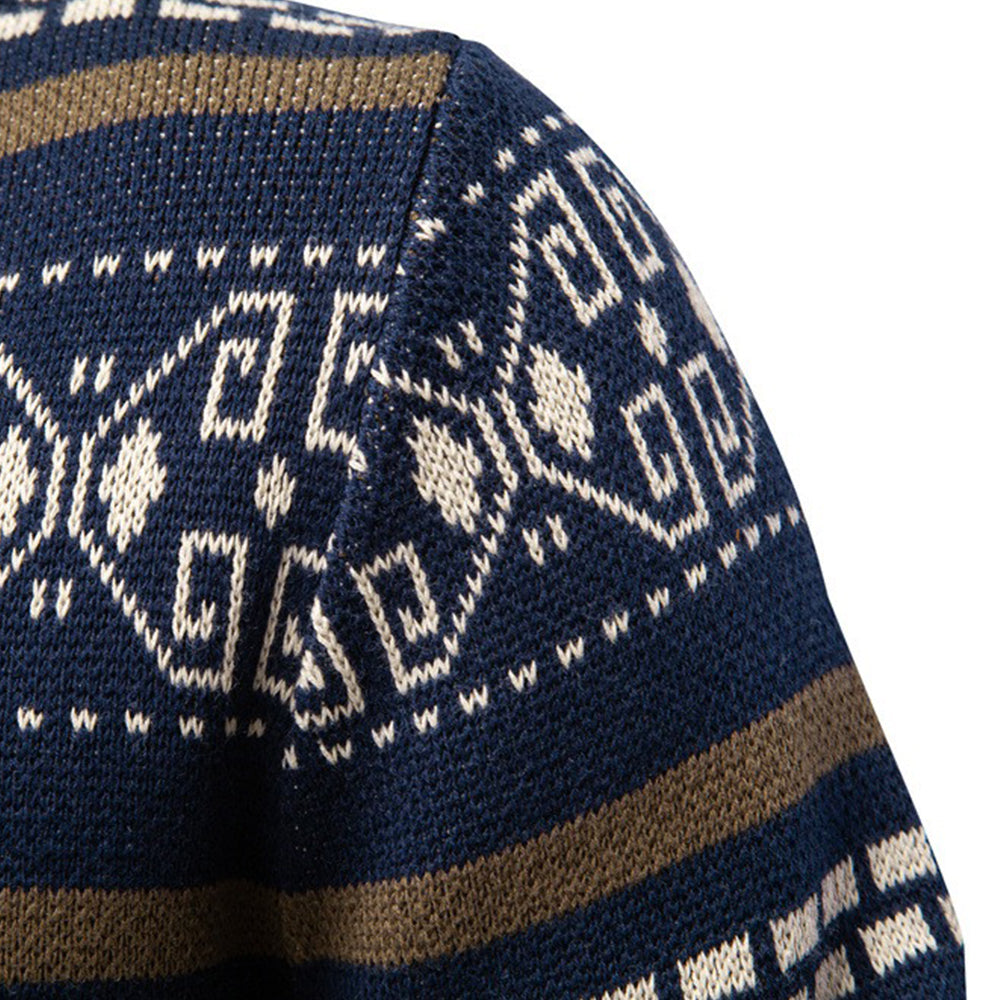 Men‘s Zip-up Knit Sweater