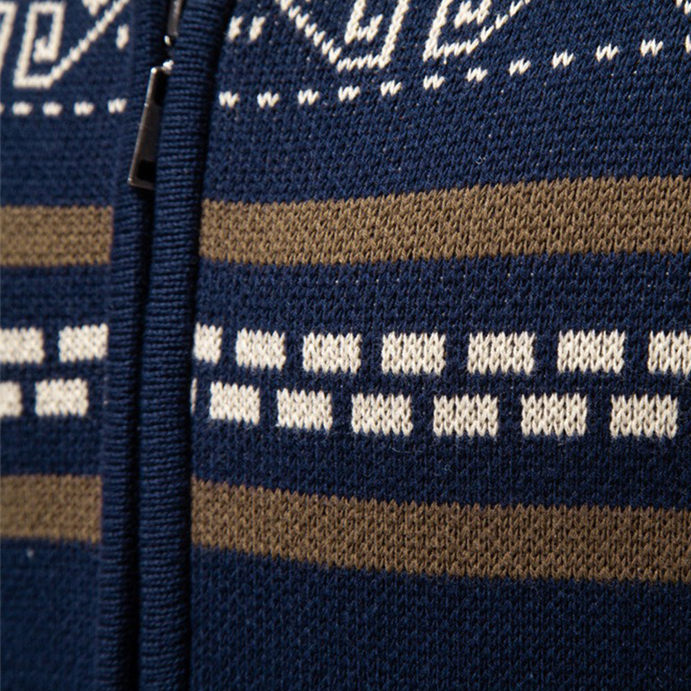 Men‘s Zip-up Knit Sweater