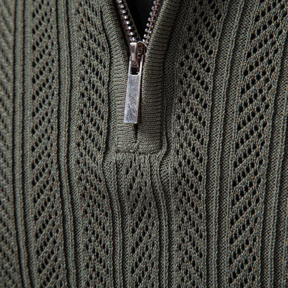 Men's Casual Half-Zip Sweater