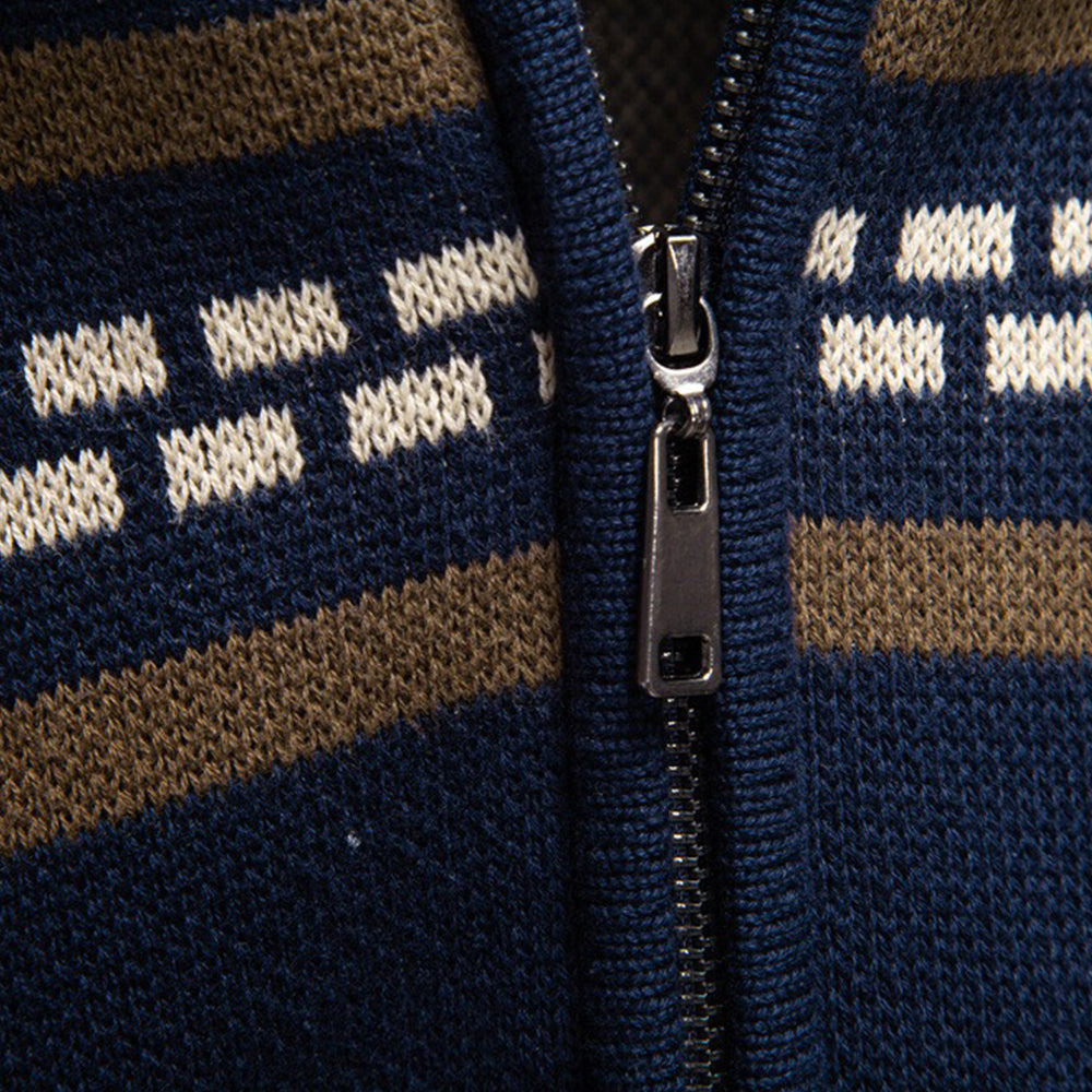 Men‘s Zip-up Knit Sweater