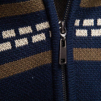Men‘s Zip-up Knit Sweater