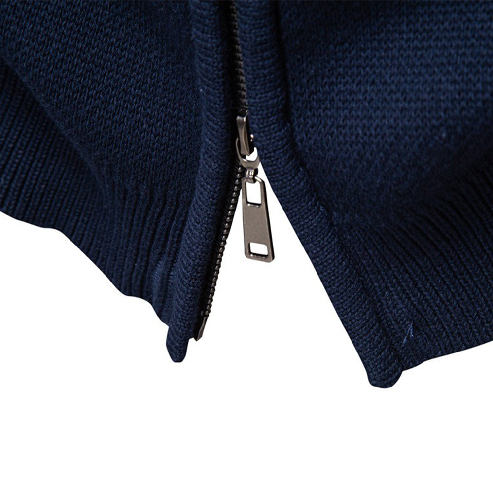 Men‘s Zip-up Knit Sweater