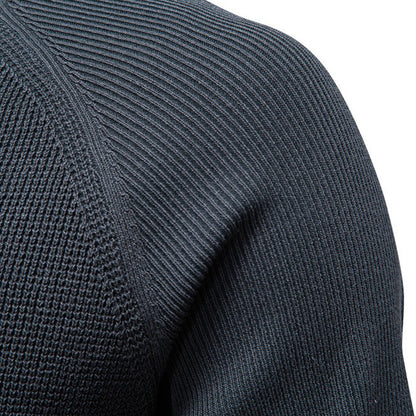 Men's Crew Neck Solid Color Sweater