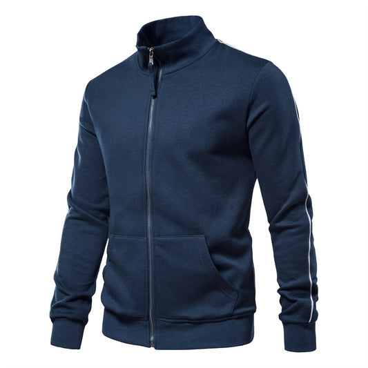 Men's Zip-Up Mock Neck Sweatshirt