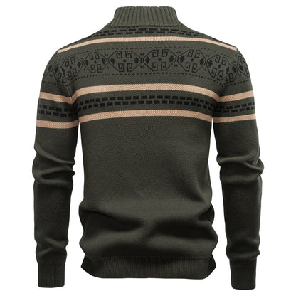 Men‘s Zip-up Knit Sweater