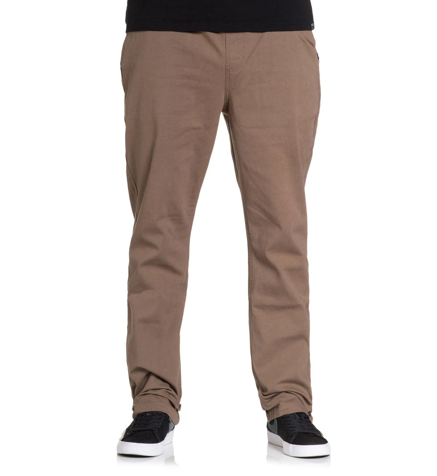 Stretched E-Waist Canvas Pants - Walnut