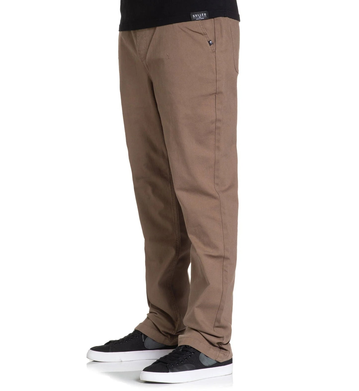 Stretched E-Waist Canvas Pants - Walnut