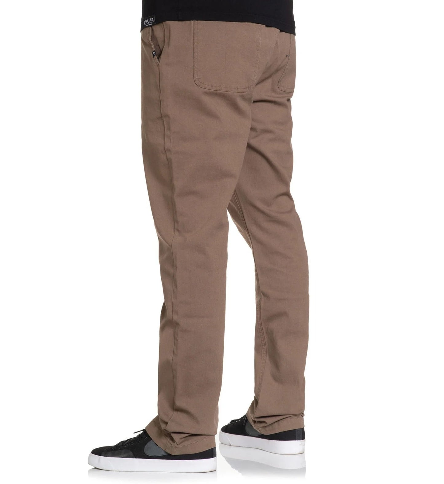 Stretched E-Waist Canvas Pants - Walnut