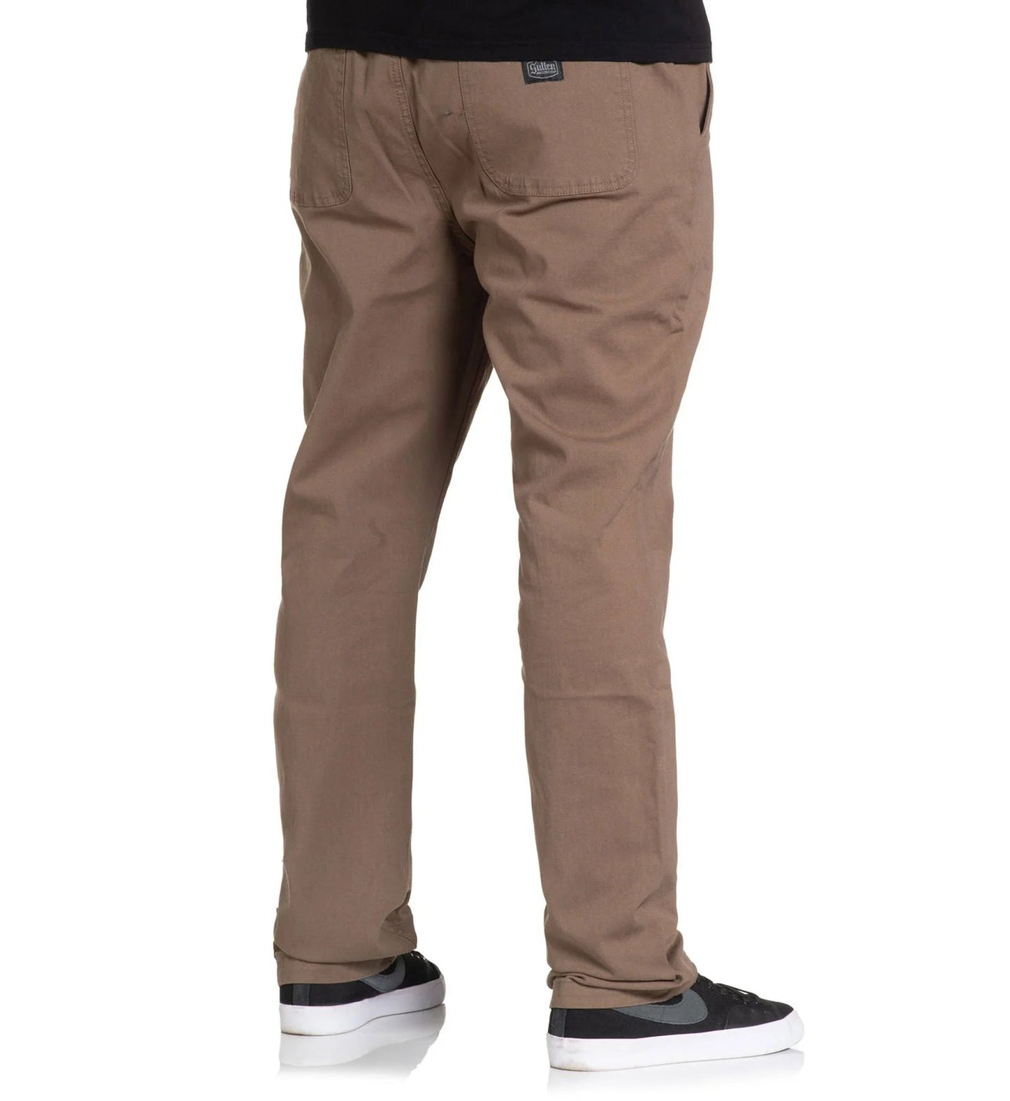 Stretched E-Waist Canvas Pants - Walnut