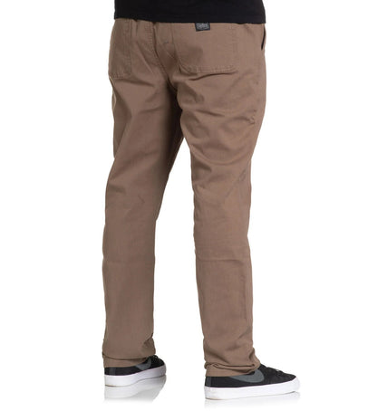 Stretched E-Waist Canvas Pants - Walnut