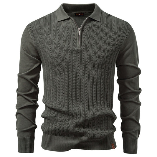 Men's Casual Half-Zip Sweater