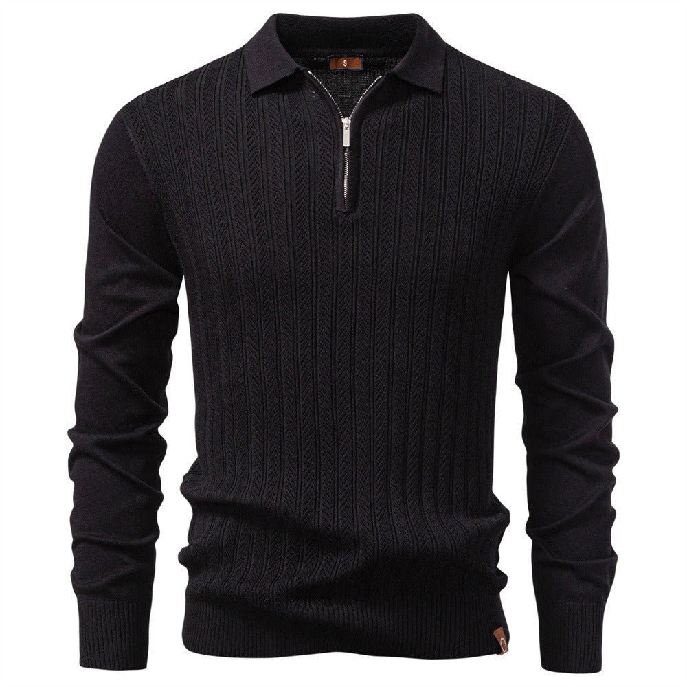 Men's Casual Half-Zip Sweater