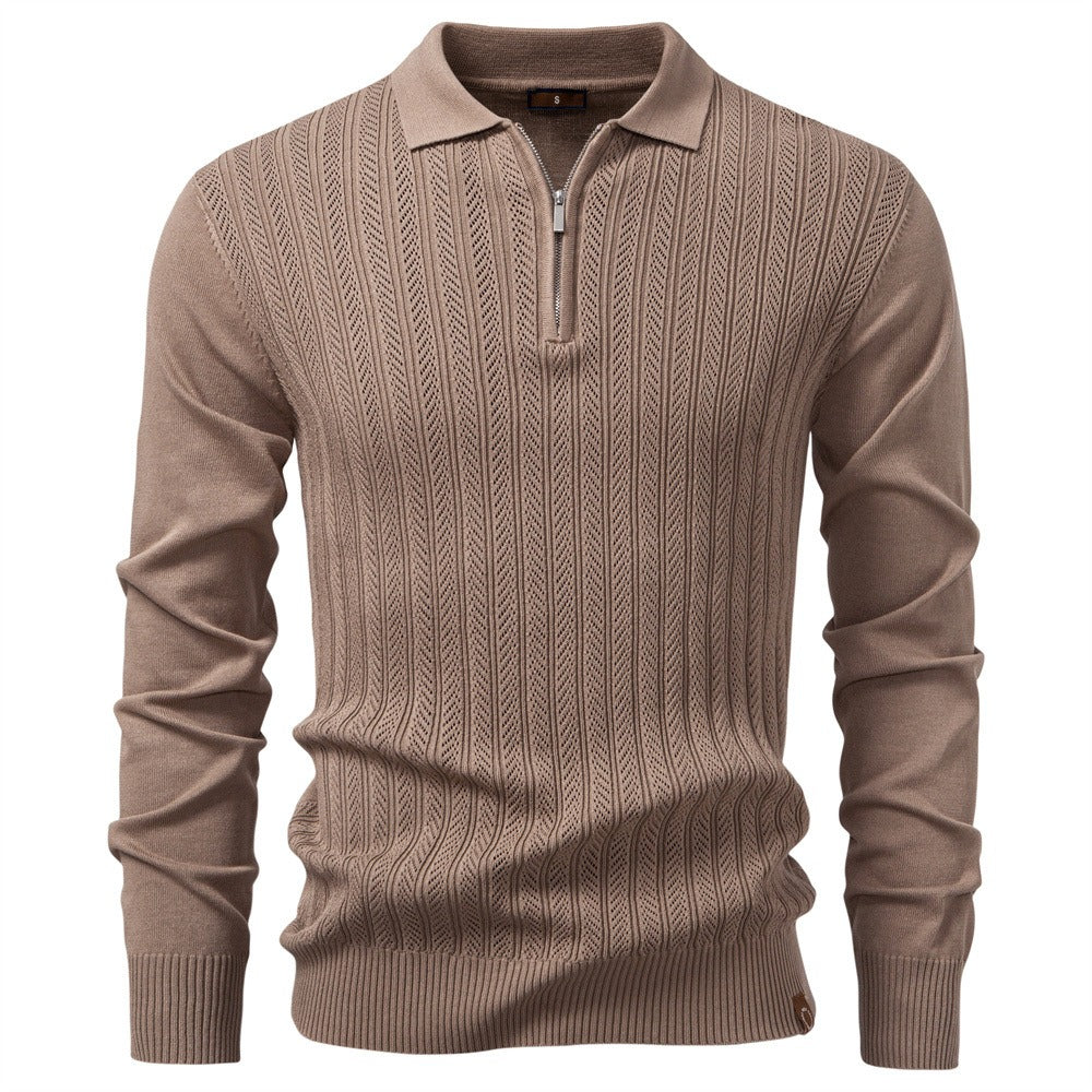 Men's Casual Half-Zip Sweater