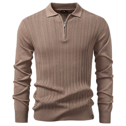 Men's Casual Half-Zip Sweater