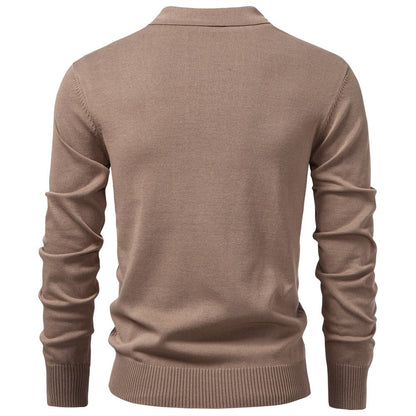 Men's Casual Half-Zip Sweater