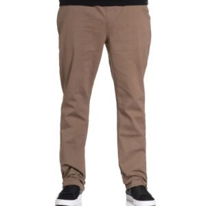 Stretched E-Waist Canvas Pants - Walnut